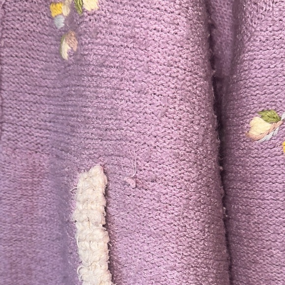 RARE Free People Floral Embroidered Lavender Buttercup Hoodie - Picture 14 of 16